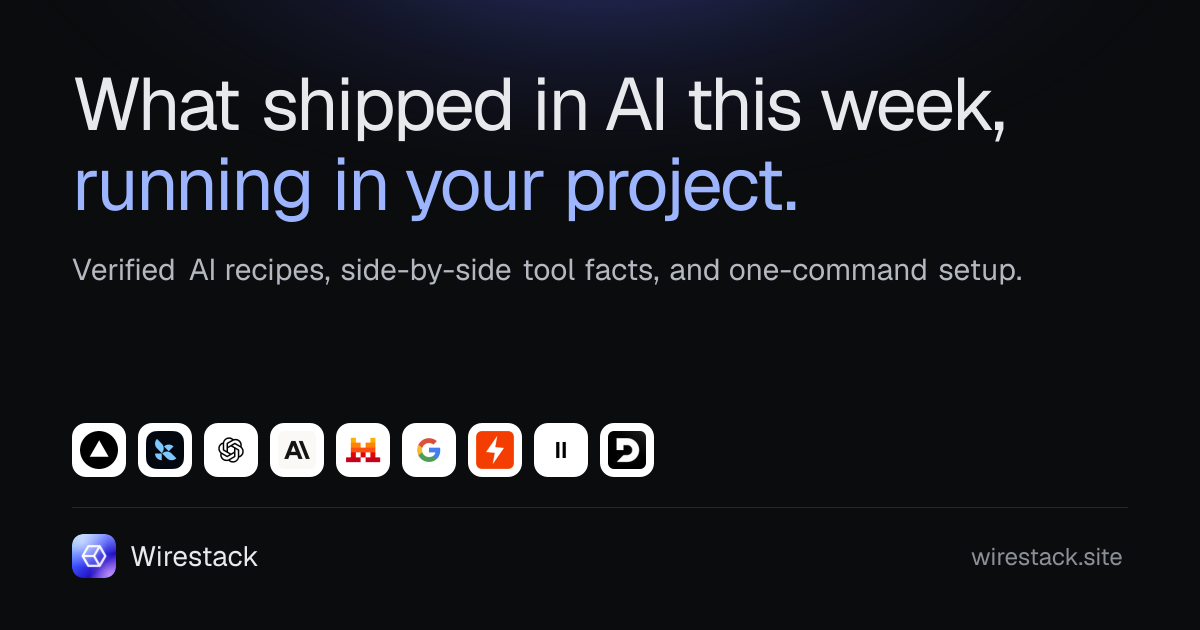 I built a weekly feed of AI integrations you can install with one command